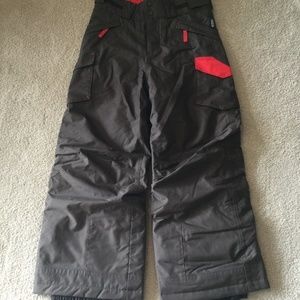 New Patagonia boys medium brown/red Go-Snow Pant
